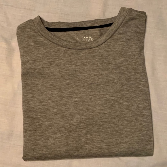 Heather-Green Lightweight Long Sleeve Kangaroo Pocket Shirt - Picture 11 of 11